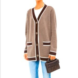 Brown oversized cardigan - XS